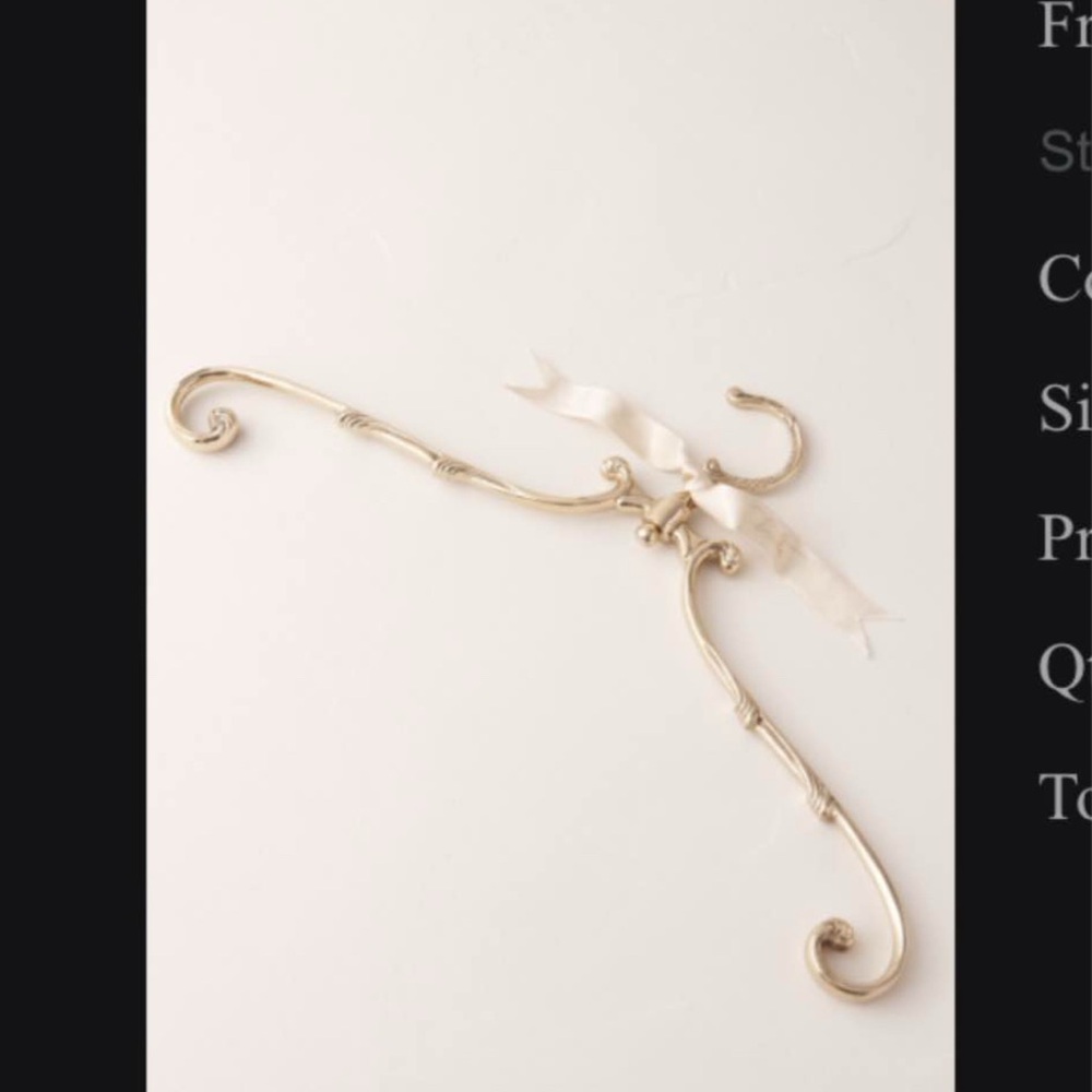 Elegant Gold Bridal Hanger